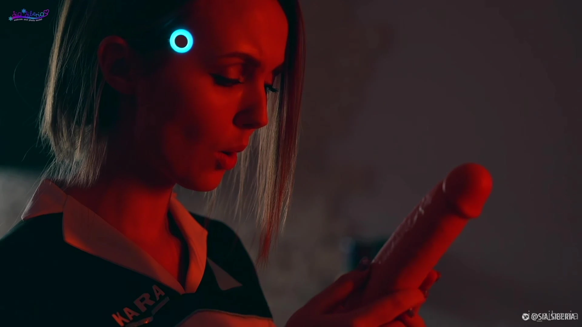 sia sibera:the robot found a dldo and curiosity made her…..